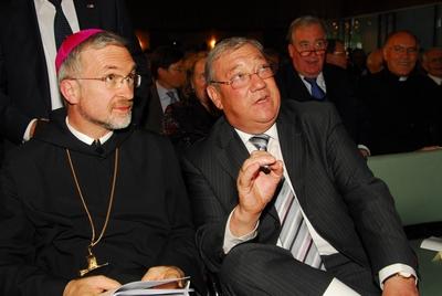 Gregor Maria Hanke li GER Bischof Eichst?tt und Josef Miller GER CSU Landwirtschaftsminister B-stock-foto