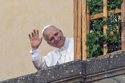 ITALY - POPE LEO XIV   ARRIVES FOR TWOO-WEEK STAY IN THE  PAPAL SUMMER RESIDENCE IN CASTEL GANDOLFO  - 2025/7/6-stock-foto
