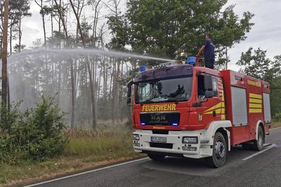 L?schfahrzeug der Feuerwehr-stock-foto