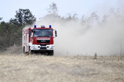 L?schfahrzeug der Feuerwehr-stock-foto