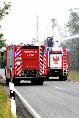 L?schfahrzeug der Feuerwehr-stock-foto