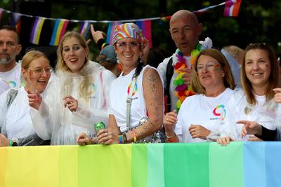 06.07.2025, xsscx, K?ln, Teilnehmerinen im Rahmen des Cologne Pride 2025-stock-foto