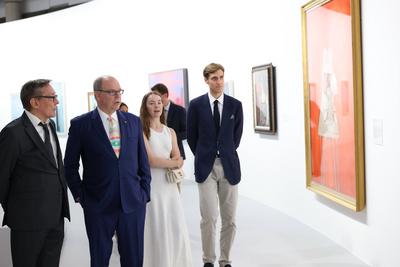 Monaco: inauguration de l&#039;exposition Couleur ! au Forum Grimaldi-stock-foto