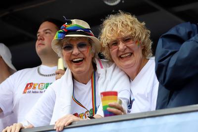 06.07.2025, xsscx, K?ln, Teilnehmerin im Rahmen des Cologne Pride 2025-stock-foto