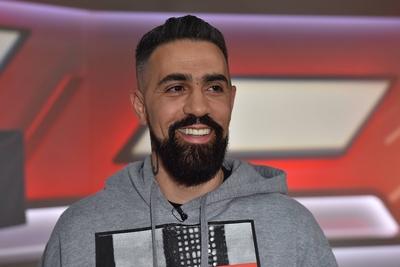maischberger am 02 05 2018 im WDR Studio BS 3 in K?ln Der Rapper Bushido b?rgerlich Anis Mohamed-stock-foto