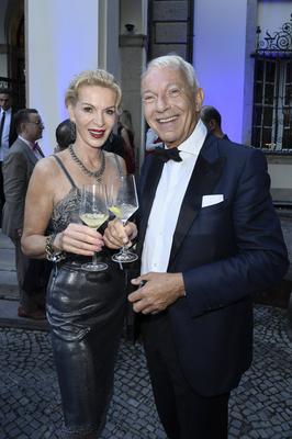 Jo Groebel mit Ehefrau Grit Weiss-stock-foto
