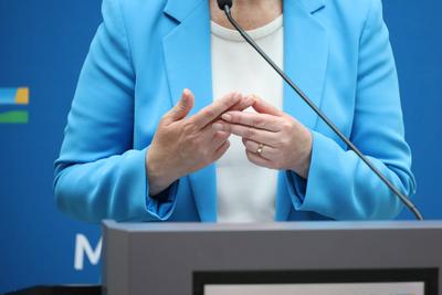 Kabinett Manuel Schwesig SPD und Carsten Schneider-stock-foto