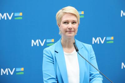 Kabinett Manuel Schwesig SPD und Carsten Schneider-stock-foto