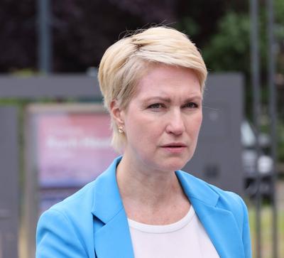 Kabinett Manuel Schwesig SPD und Carsten Schneider-stock-foto