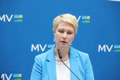 Kabinett Manuel Schwesig SPD und Carsten Schneider-stock-foto