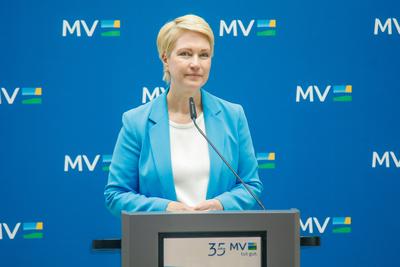 Pressekonferenz in der Vertretung des Landes Mecklenburg-Vorpommern beim Bund-stock-foto