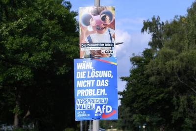 Wahlplakate - Kommunalwahlen 2025 NRW-stock-foto