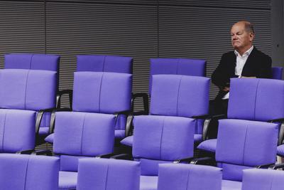 Generaldebatte zum Haushalt 2025 im Deutschen Bundestag-stock-foto