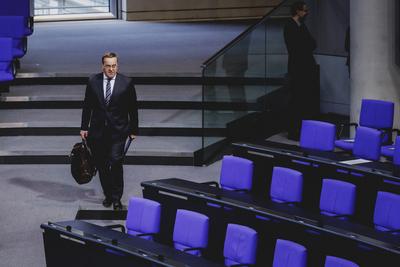Generaldebatte zum Haushalt 2025 im Deutschen Bundestag-stock-foto