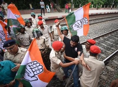 Bihar Bandh Called By INDIA Alliance Against Voter Intensive Revision-stock-foto