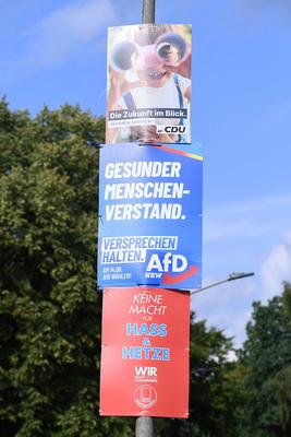 Wahlplakate - Kommunalwahlen 2025 NRW-stock-foto