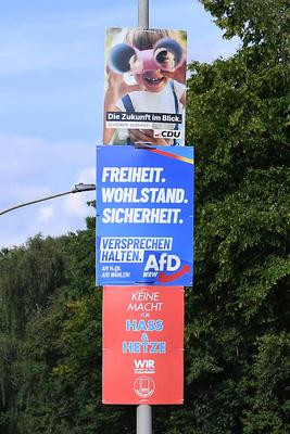 Wahlplakate - Kommunalwahlen 2025 NRW-stock-foto