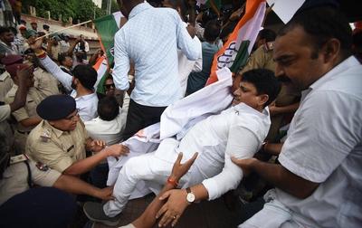Bihar Bandh Called By INDIA Alliance Against Voter Intensive Revision-stock-foto