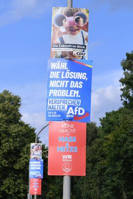 Wahlplakate - Kommunalwahlen 2025 NRW-stock-foto