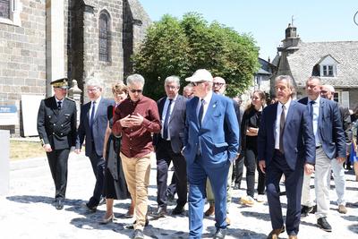 La famille princi?re de Monaco en visite dans le Carlad?s-stock-foto