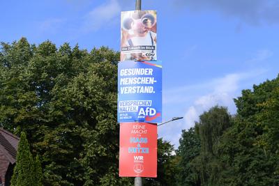 Wahlplakate - Kommunalwahlen 2025 NRW-stock-foto