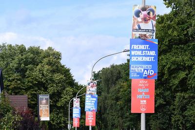 Wahlplakate - Kommunalwahlen 2025 NRW-stock-foto