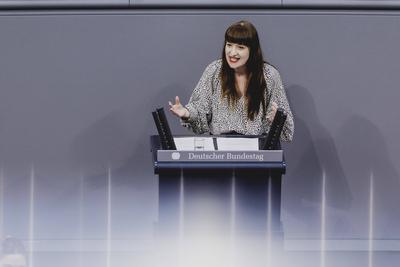 Generaldebatte zum Haushalt 2025 im Deutschen Bundestag-stock-foto