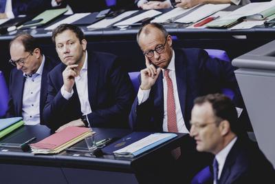 Generaldebatte zum Haushalt 2025 im Deutschen Bundestag-stock-foto