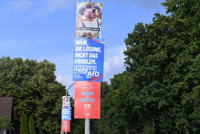 Wahlplakate - Kommunalwahlen 2025 NRW-stock-foto