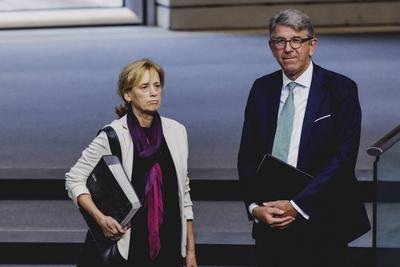 Generaldebatte zum Haushalt 2025 im Deutschen Bundestag-stock-foto