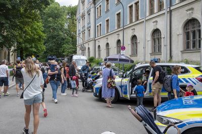 Bayern, Polizeifest in M?nchen Muenchen, Politzeifest der PI 21 in der Au mit vielen Atraktionen fuer gross und klein **-stock-foto