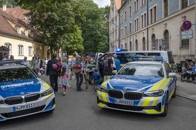Bayern, Polizeifest in M?nchen Muenchen, Politzeifest der PI 21 in der Au mit vielen Atraktionen fuer gross und klein **-stock-foto