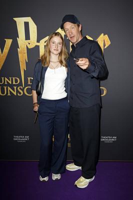 Stephan Kampwirth mit Tochter Milla-stock-foto