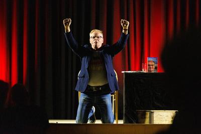 10.07.2025: Uwe Steimle Schauspieler und Kabarettist Uwe Steimle trat im Kulturforum in Pasewalk mit seinem Programm Ges-stock-foto