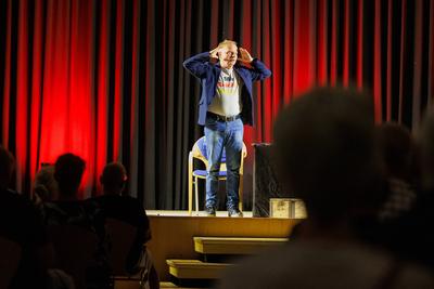 10.07.2025: Uwe Steimle Schauspieler und Kabarettist Uwe Steimle trat im Kulturforum in Pasewalk mit seinem Programm Ges-stock-foto