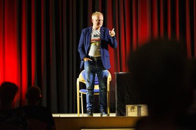 10.07.2025: Uwe Steimle Schauspieler und Kabarettist Uwe Steimle trat im Kulturforum in Pasewalk mit seinem Programm Ges-stock-foto