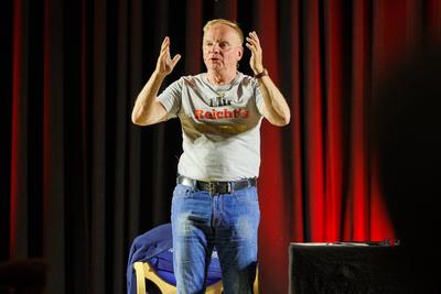 10.07.2025: Uwe Steimle Schauspieler und Kabarettist Uwe Steimle trat im Kulturforum in Pasewalk mit seinem Programm Ges-stock-foto