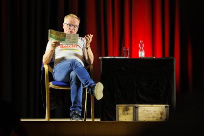 10.07.2025: Uwe Steimle Schauspieler und Kabarettist Uwe Steimle trat im Kulturforum in Pasewalk mit seinem Programm Ges-stock-foto