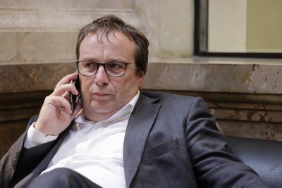 Oliver Krischer B?NDNIS 90/DIE GR?NEN, Minister f?r Umwelt, Naturschutz und Verkehr des Landes Nordrhein- Westfalen, Deu-stock-foto