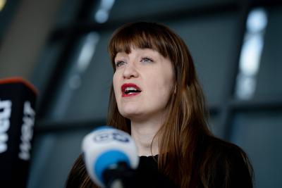 Heidi Reichinnek, Vorsitzende, Fraktion Die Linke-stock-foto