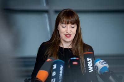 Heidi Reichinnek, Vorsitzende, Fraktion Die Linke-stock-foto