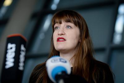Heidi Reichinnek, Vorsitzende, Fraktion Die Linke-stock-foto