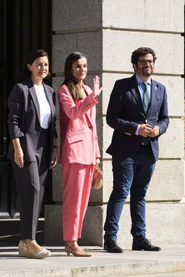 Queen Letizia visits to the facilities of AECID-stock-foto