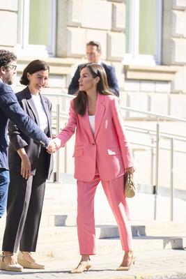Queen Letizia visits to the facilities of AECID-stock-foto
