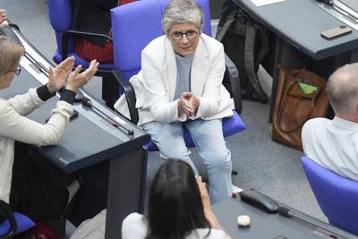 Deutscher Bundestag, 19. Plenarsitzung-stock-foto
