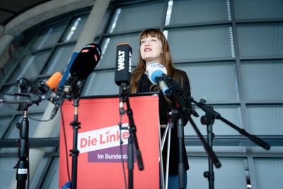 Heidi Reichinnek, Vorsitzende, Fraktion Die Linke-stock-foto