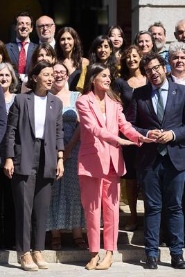Queen Letizia visits to the facilities of AECID-stock-foto