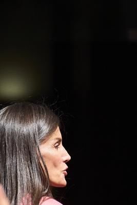 Queen Letizia visits to the facilities of AECID-stock-foto