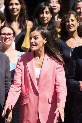 Queen Letizia visits to the facilities of AECID-stock-foto