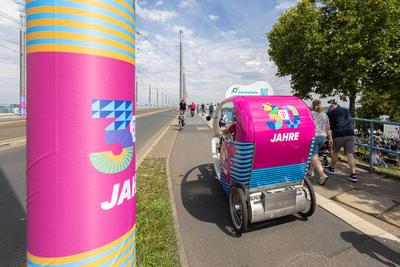 Erlebnispfad 30 Jahre Telekom in Bonn 12.07.2025-stock-foto